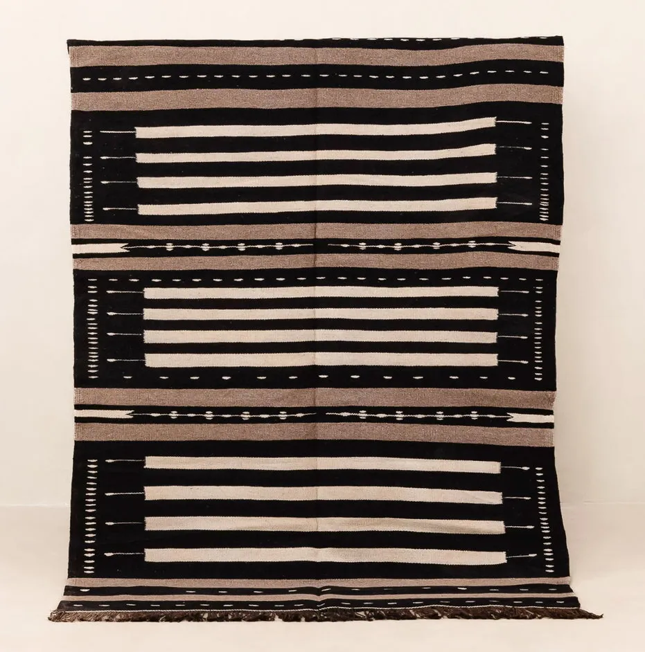 Kilim berbère Azul — tapis kilim tissé à la main