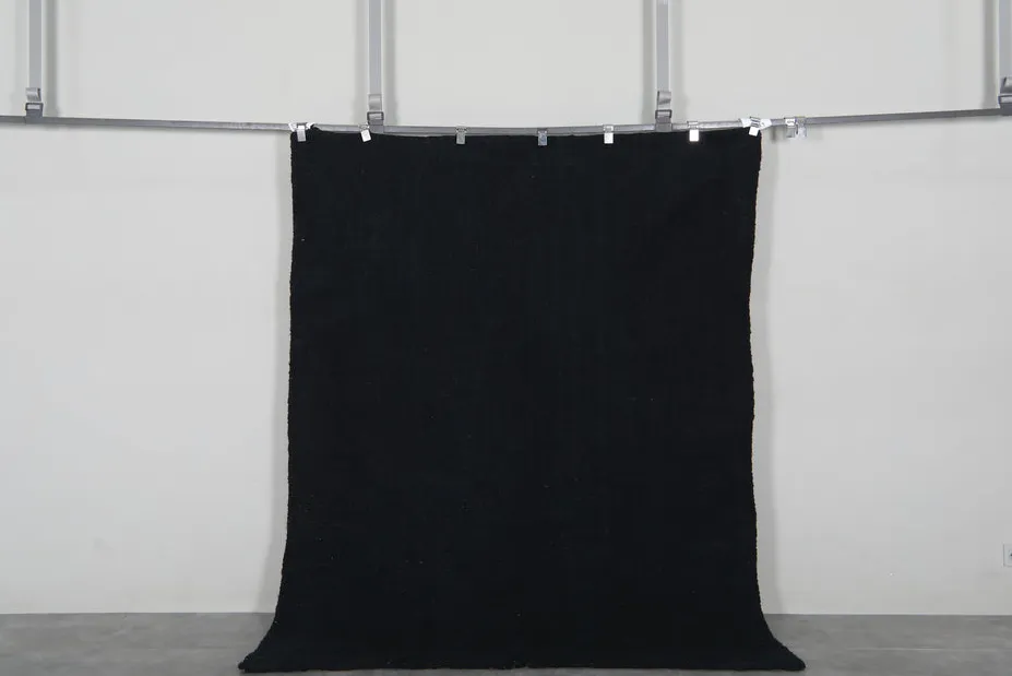 Kilim berbère Bouarfa noir, vue 4 sur 7
