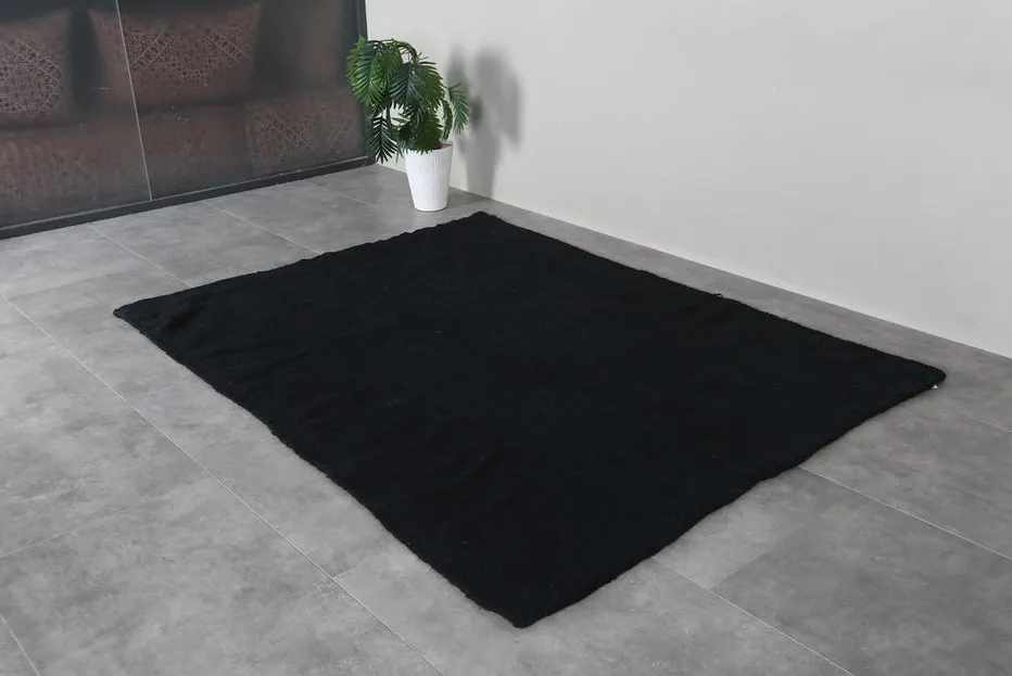 Kilim berbère Bouarfa noir, vue 7 sur 7