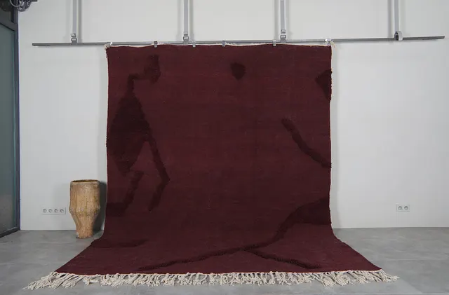 Kilim berbère Tala bordeaux — tapis kilim