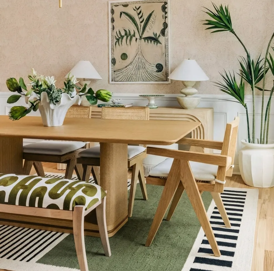 Kilim berbère Tamegroute beige et noir uni, vue 3 sur 3