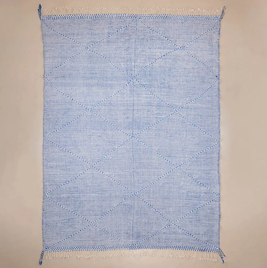 Kilim berbère Tazekka bleu, vue 7 sur 7