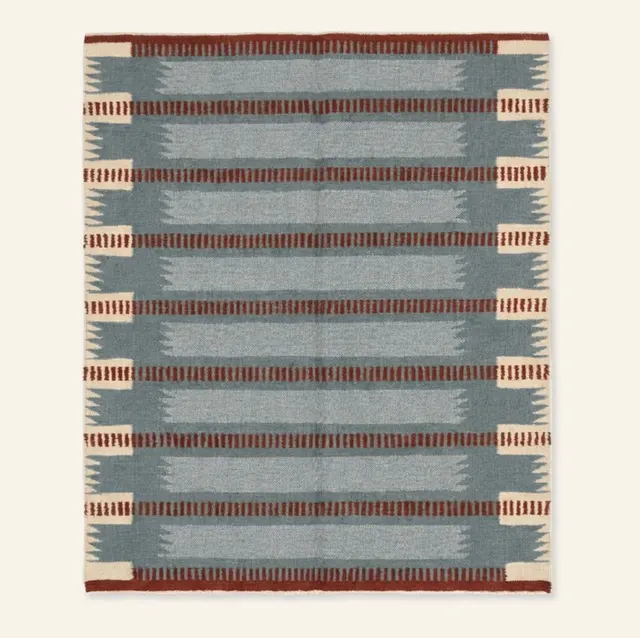 Kilim berbère Tazzarine bleu — tapis kilim