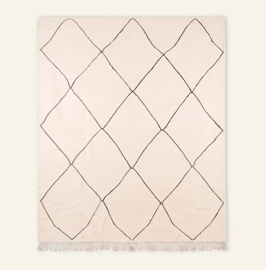 Kilim berbère Tessaout — tapis kilim tissé à la main