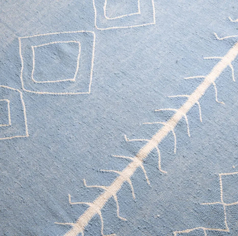 Kilim berbère Tinhinan bleu, vue 3 sur 7