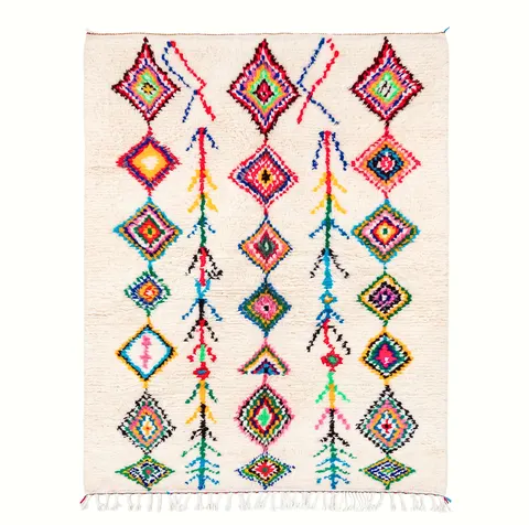 Tapis Azilal Tagleft aux motifs géométriques — tapis azilal