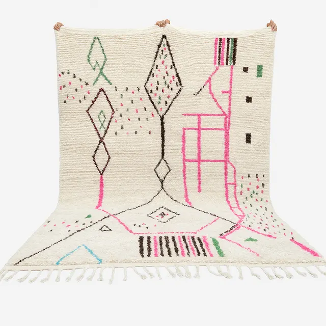 Tapis Azilal Taroudant au dessin abstrait — tapis azilal