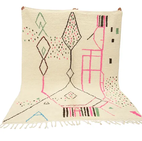 Tapis Azilal Tassaout aux motifs géométriques — tapis azilal