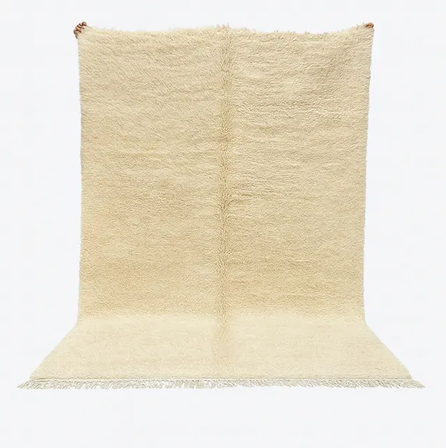 Tapis Beni Ouarain Agdz crème — tapis beni ouarain