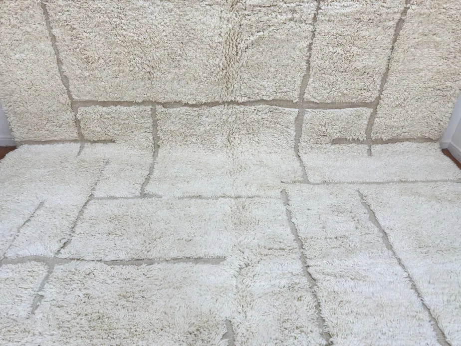 Tapis Beni Ouarain Akka crème, vue 4 sur 4