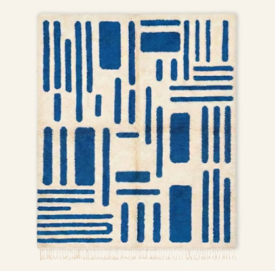 Tapis Beni Ouarain Alnif — tapis beni ouarain tissé à la main