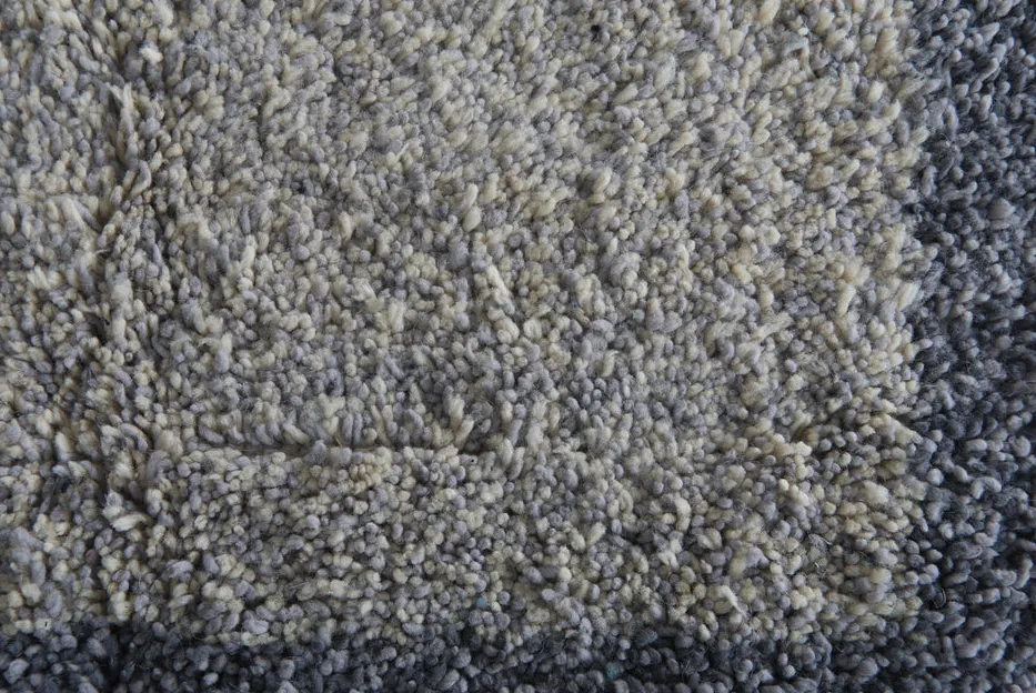 Tapis Beni Ouarain Ameln bleu et gris, vue 7 sur 7