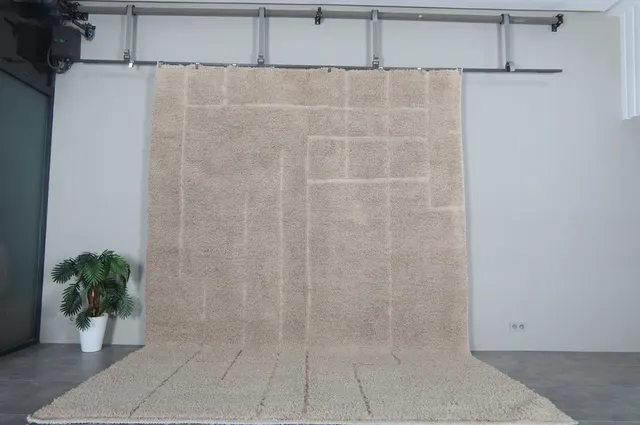 Tapis Beni Ouarain Argana beige — tapis beni ouarain