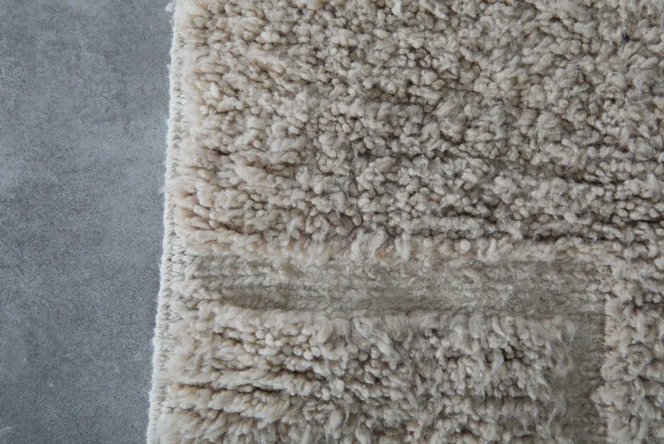 Tapis Beni Ouarain Argana beige, vue 7 sur 7