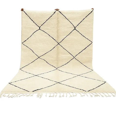 Tapis Beni Ouarain Bouiblane uni — tapis beni ouarain