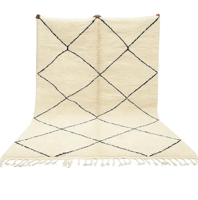 Tapis Beni Ouarain Bouiblane uni — tapis beni ouarain