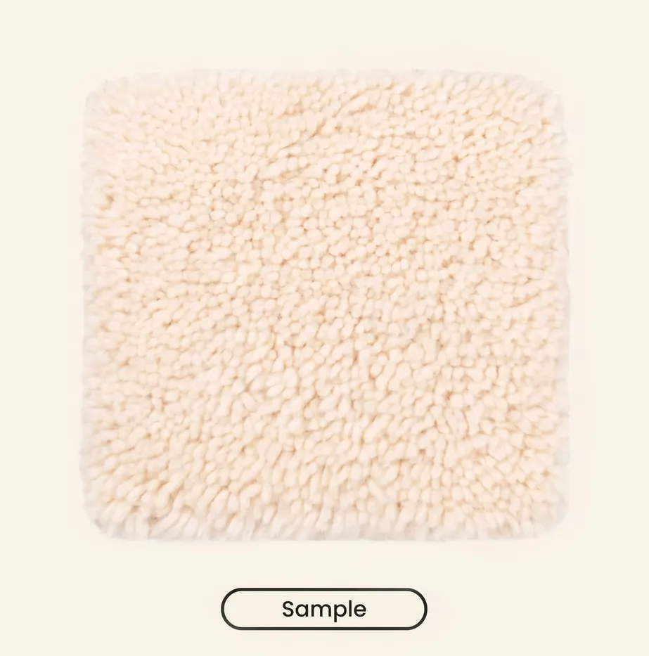 Tapis Beni Ouarain Debdou beige et blanc, vue 7 sur 7