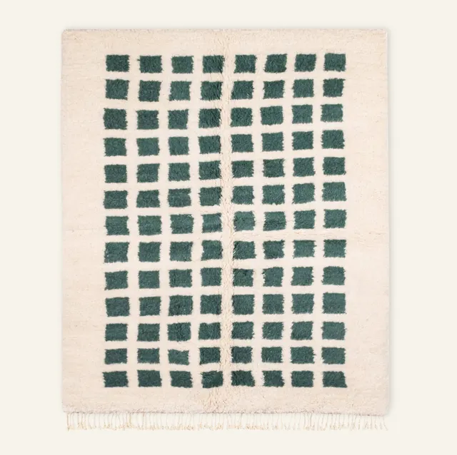 Tapis Beni Ouarain Erfoud beige et rose — tapis beni ouarain