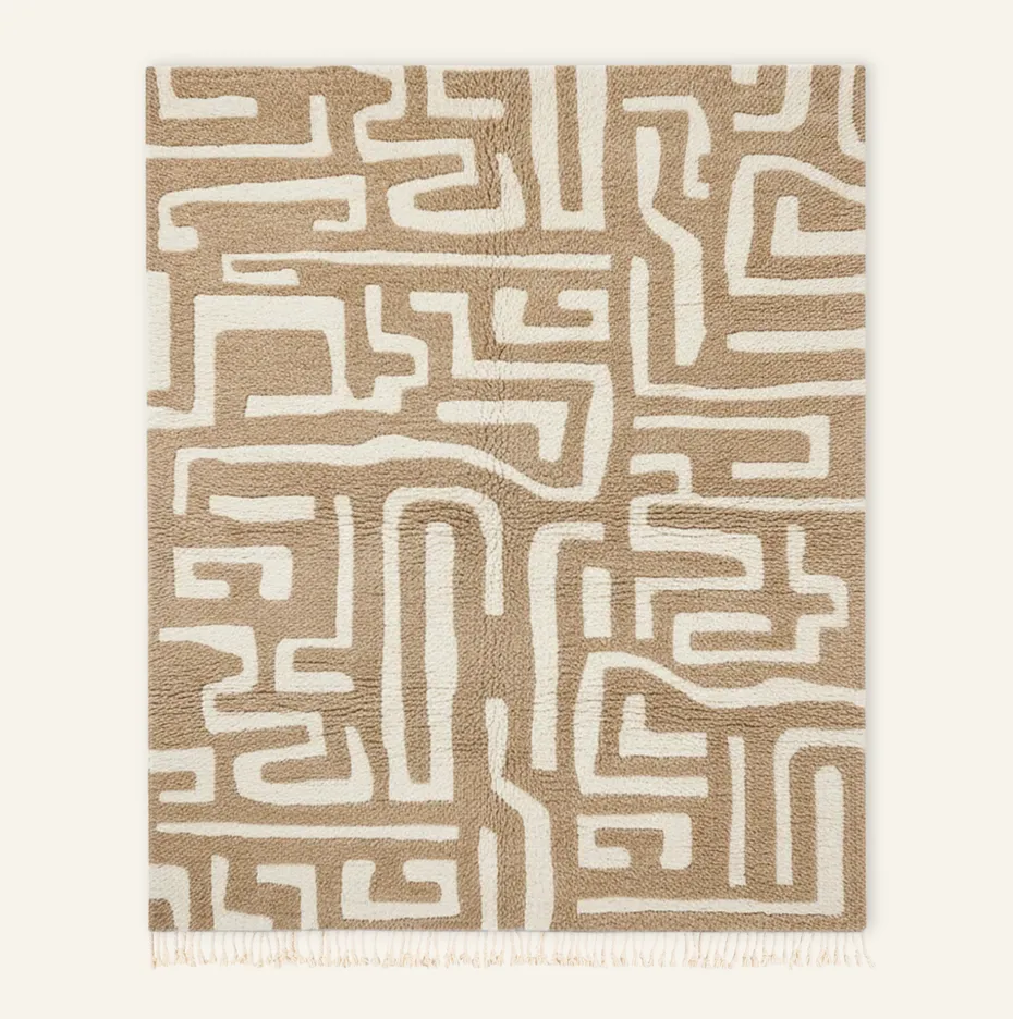 Tapis Beni Ouarain Idir — tapis beni ouarain tissé à la main