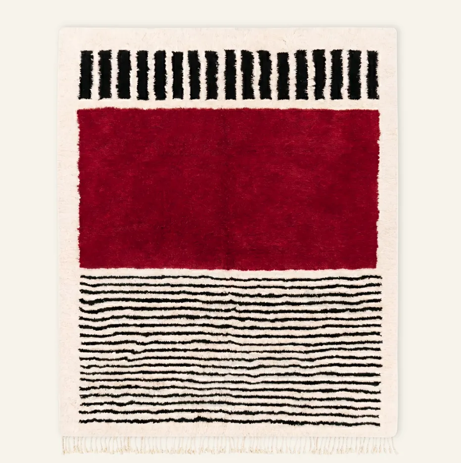 Tapis Beni Ouarain Imouzzer — tapis beni ouarain tissé à la main