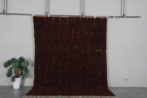 Tapis Beni Ouarain Imsouane marron — tapis beni ouarain