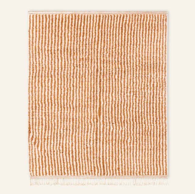 Tapis Beni Ouarain Isli beige et blanc — tapis beni ouarain