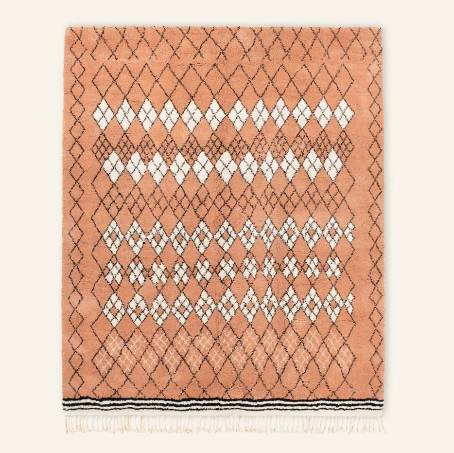 Tapis Beni Ouarain Izza — tapis beni ouarain tissé à la main