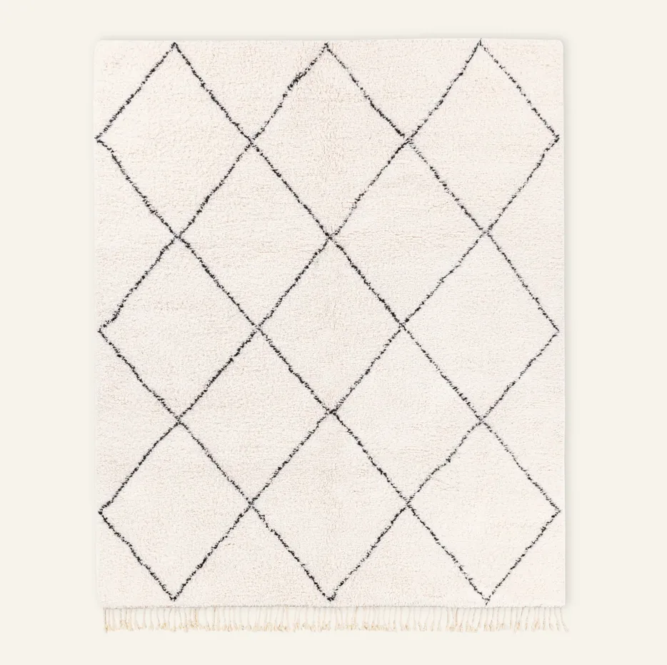 Tapis Beni Ouarain Lakhdar — tapis beni ouarain tissé à la main