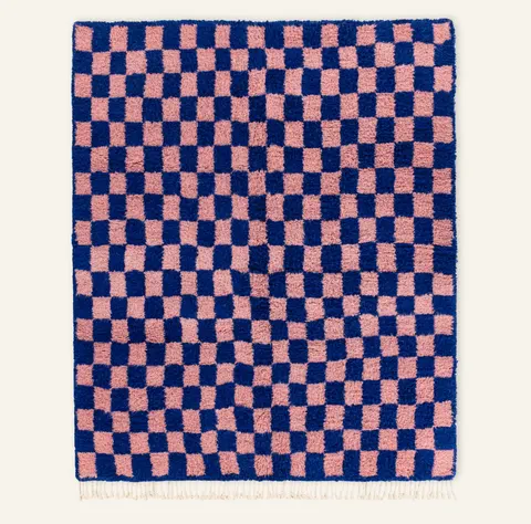 Tapis Beni Ouarain Nfis rose — tapis beni ouarain