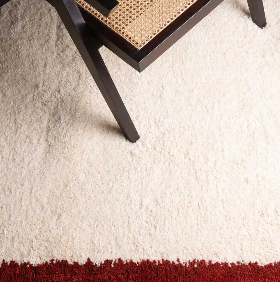Tapis Beni Ouarain Oualidia rouge, vue 7 sur 7