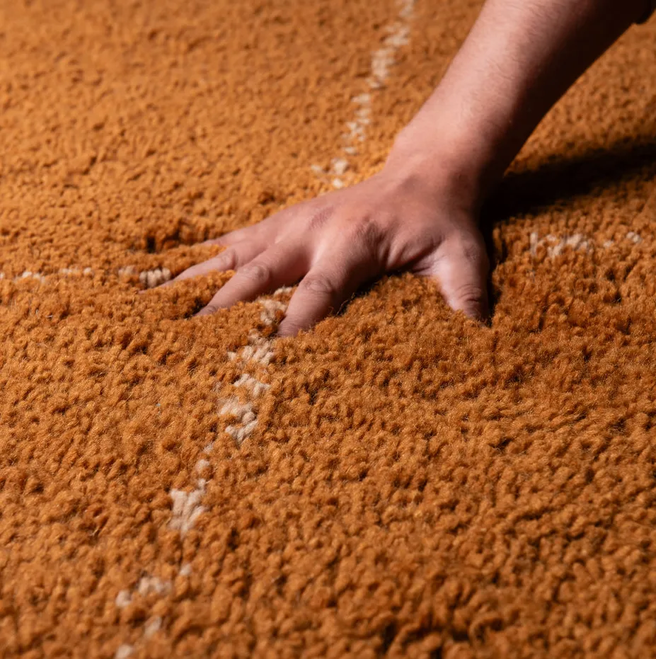 Tapis Beni Ouarain Oulmès marron, vue 7 sur 7