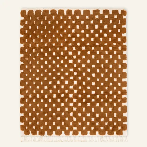 Tapis Beni Ouarain Rissani marron — tapis beni ouarain