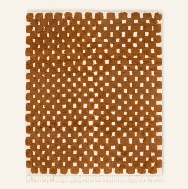 Tapis Beni Ouarain Rissani marron — tapis beni ouarain