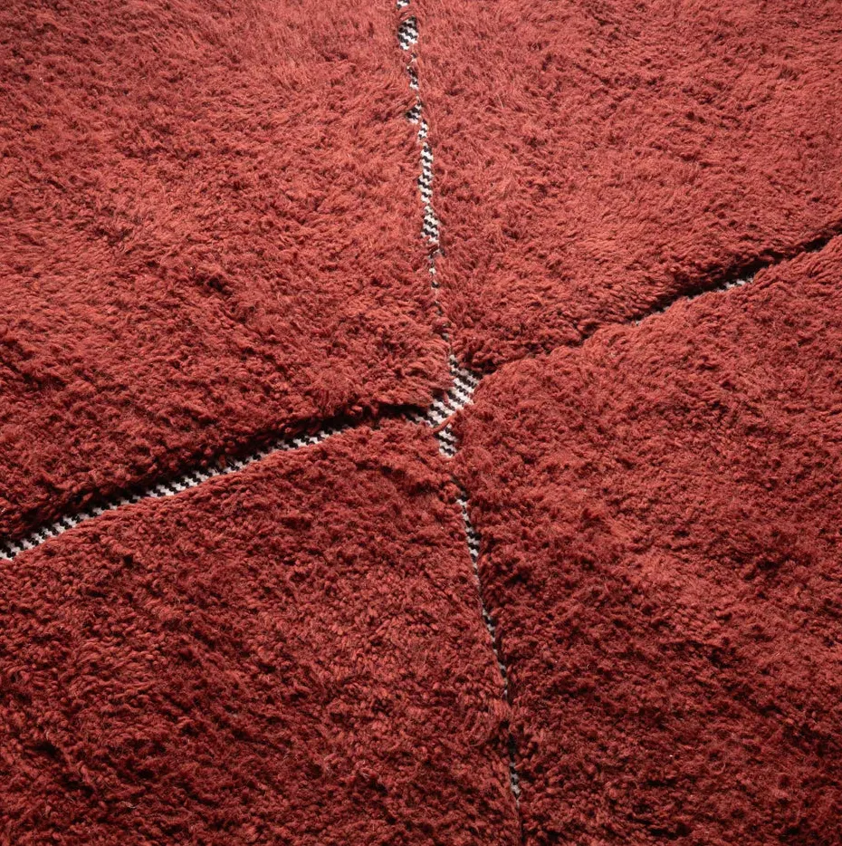 Tapis Beni Ouarain Saghro rouge, vue 3 sur 7