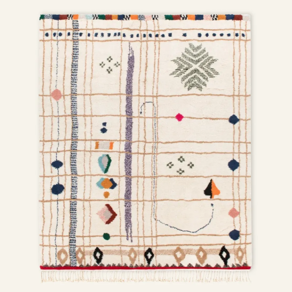 Tapis Beni Ouarain Sifaw — tapis beni ouarain tissé à la main