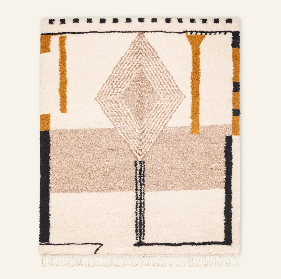 Tapis Beni Ouarain Skoura — tapis beni ouarain tissé à la main
