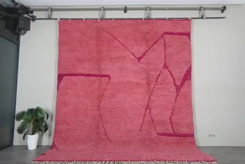 Tapis Beni Ouarain Taghazout rose — tapis beni ouarain