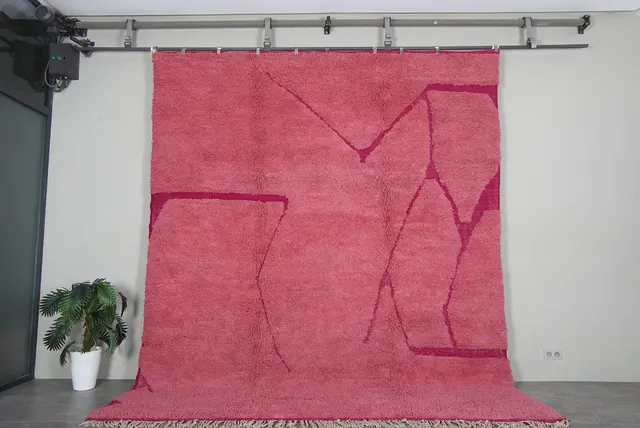 Tapis Beni Ouarain Taghazout rose — tapis beni ouarain