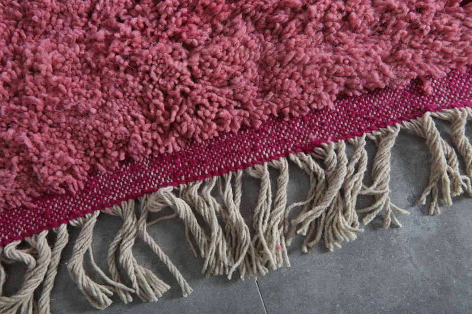 Tapis Beni Ouarain Taghazout rose, vue 7 sur 7