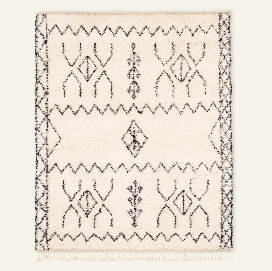 Tapis Beni Ouarain Tahanaout II — tapis beni ouarain tissé à la main