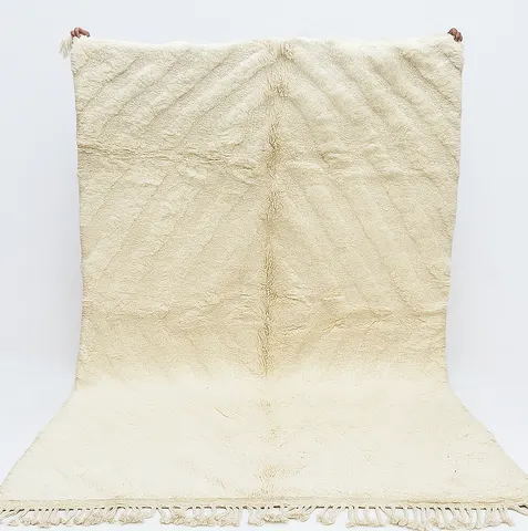 Tapis Beni Ouarain Tala crème — tapis beni ouarain