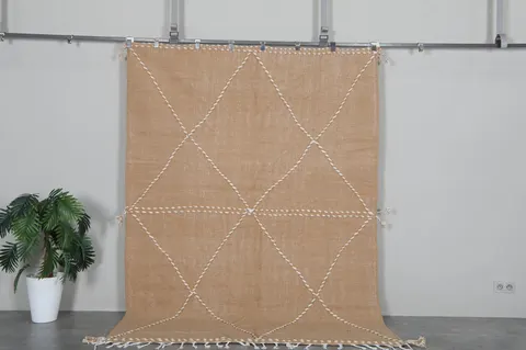 Tapis Beni Ouarain Tamri marron — tapis beni ouarain