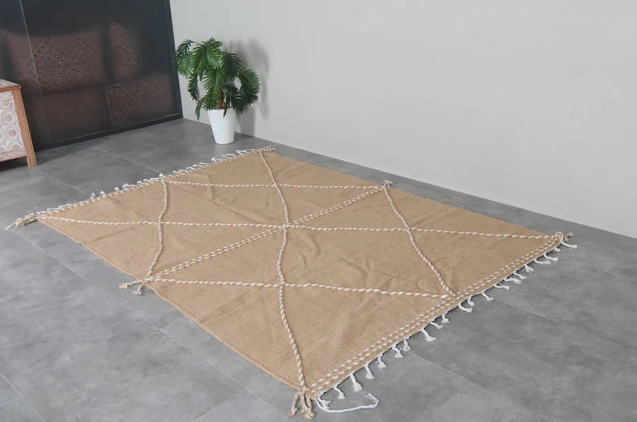 Tapis Beni Ouarain Tamri marron, vue 5 sur 7