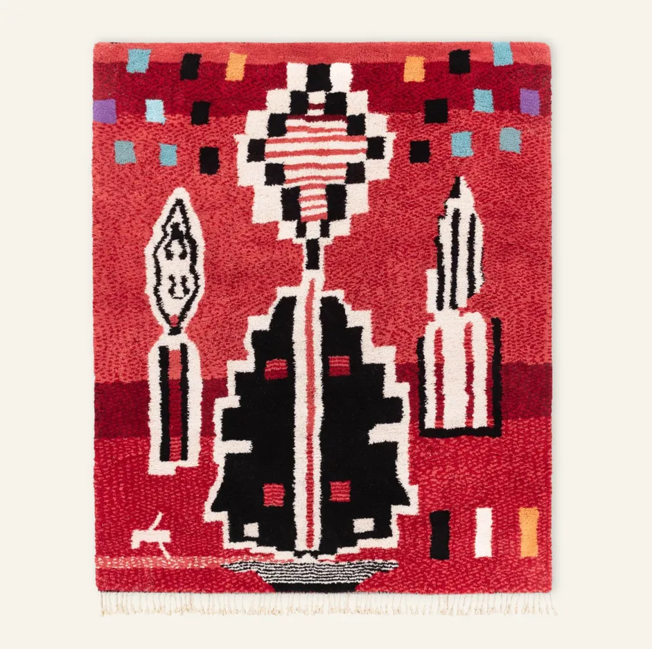 Tapis Beni Ouarain Tarfaya — tapis beni ouarain tissé à la main
