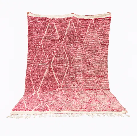 Tapis Beni Ouarain Thiya rose — tapis beni ouarain