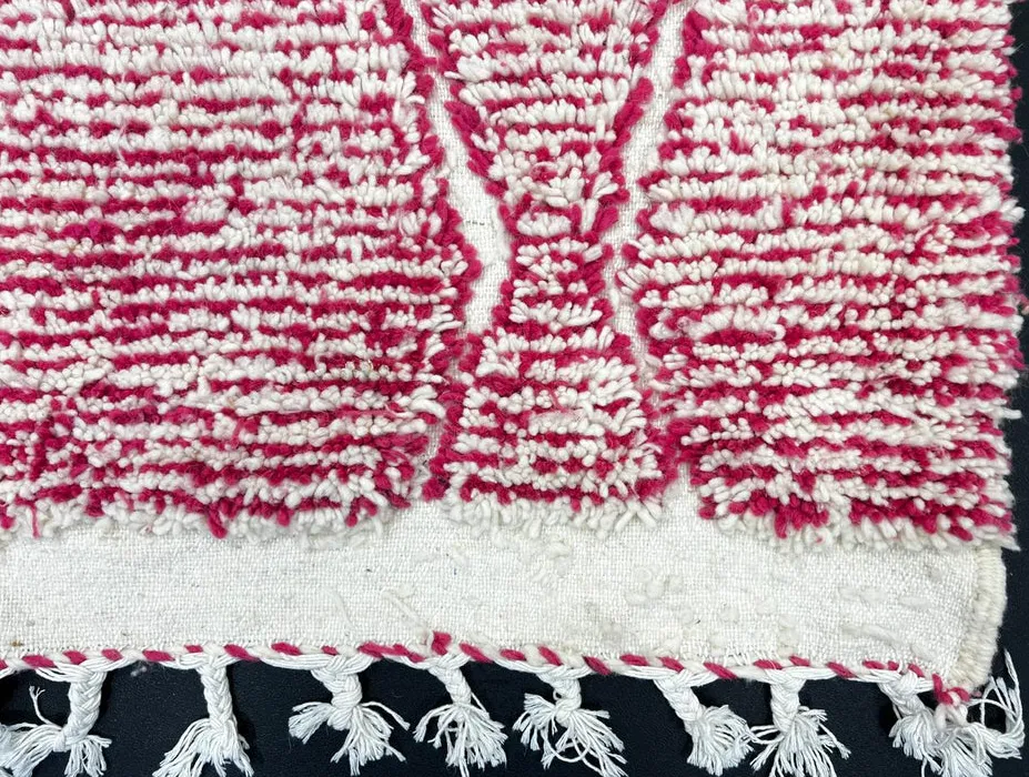 Tapis Beni Ouarain Thiya rose, vue 4 sur 4