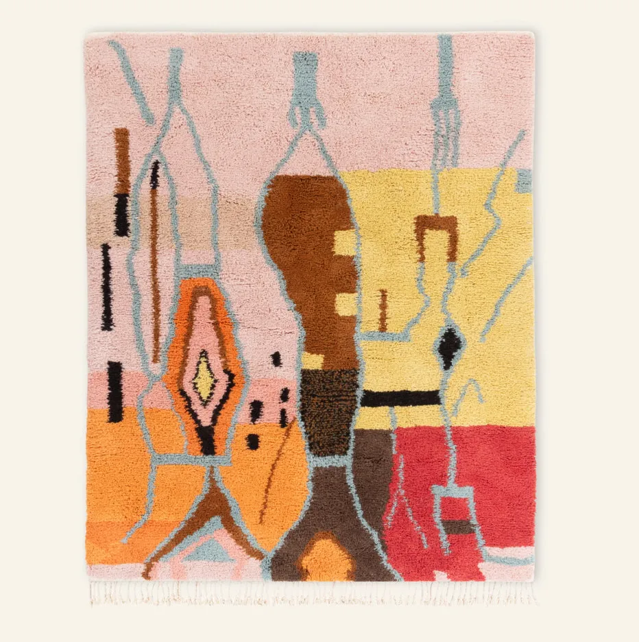Tapis Beni Ouarain Tifawt — tapis beni ouarain tissé à la main