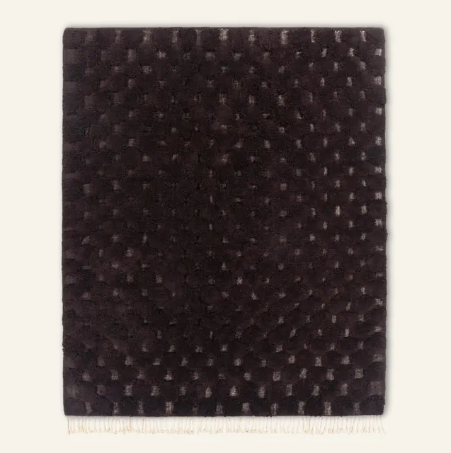 Tapis Beni Ouarain Timahdite marron — tapis beni ouarain