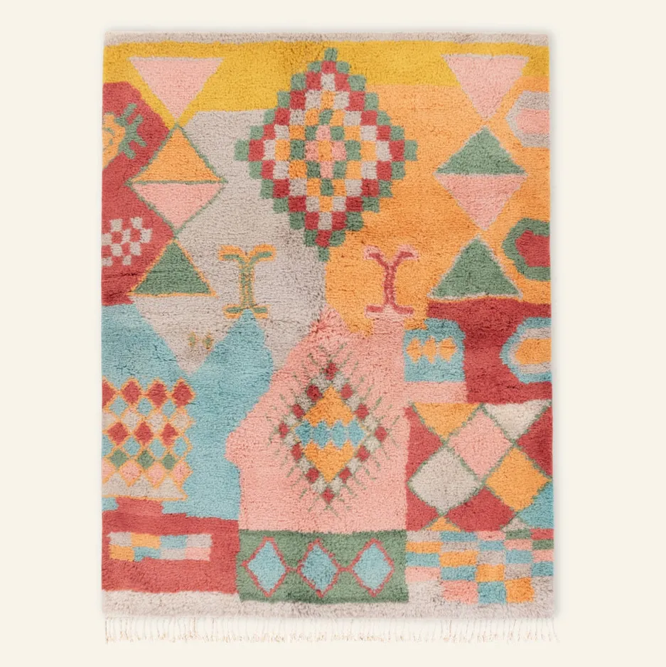 Tapis Beni Ouarain Tinghir — tapis beni ouarain tissé à la main