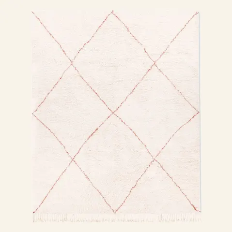 Tapis Beni Ouarain Tirhza terracotta — tapis beni ouarain